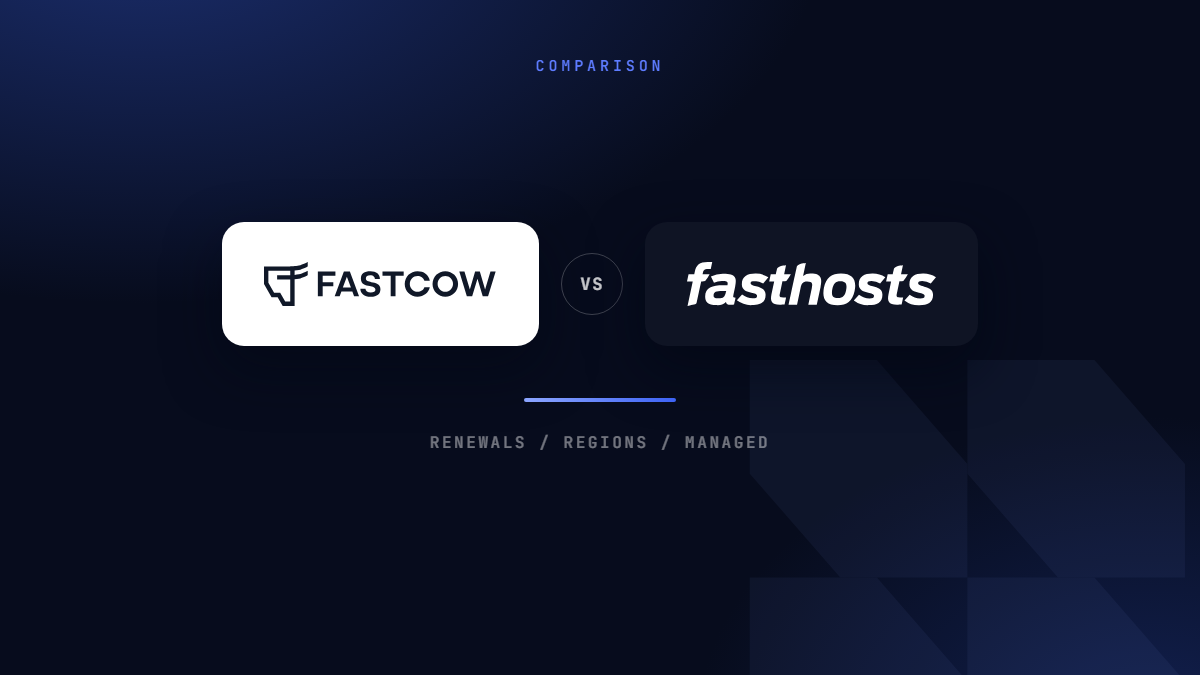 FastCow as a Fasthosts alternative