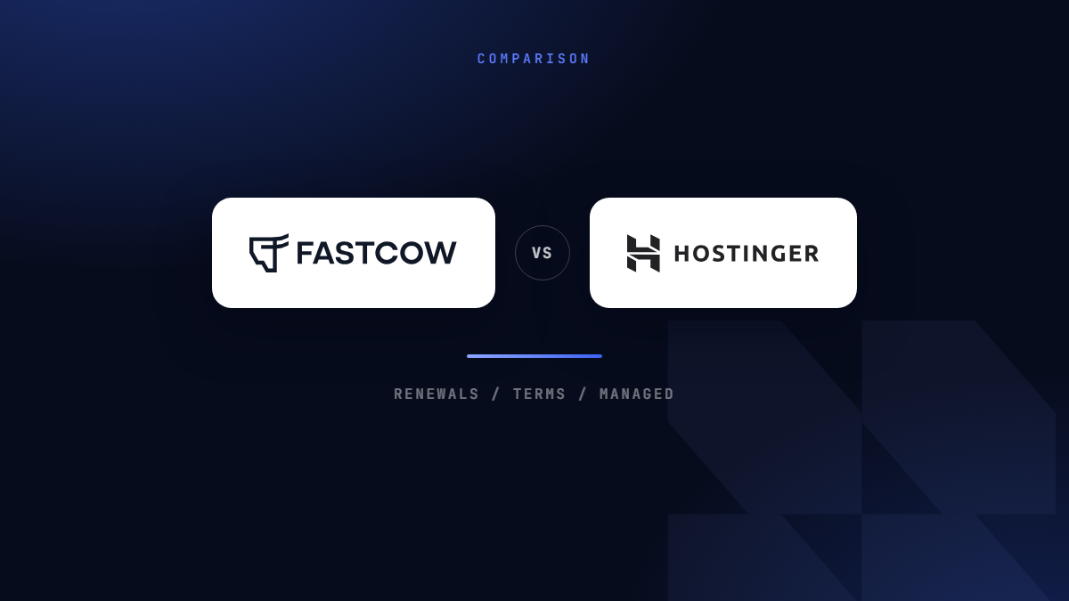 FastCow as a Hostinger alternative
