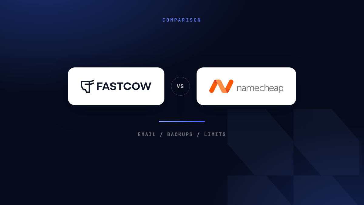 FastCow as a Namecheap alternative